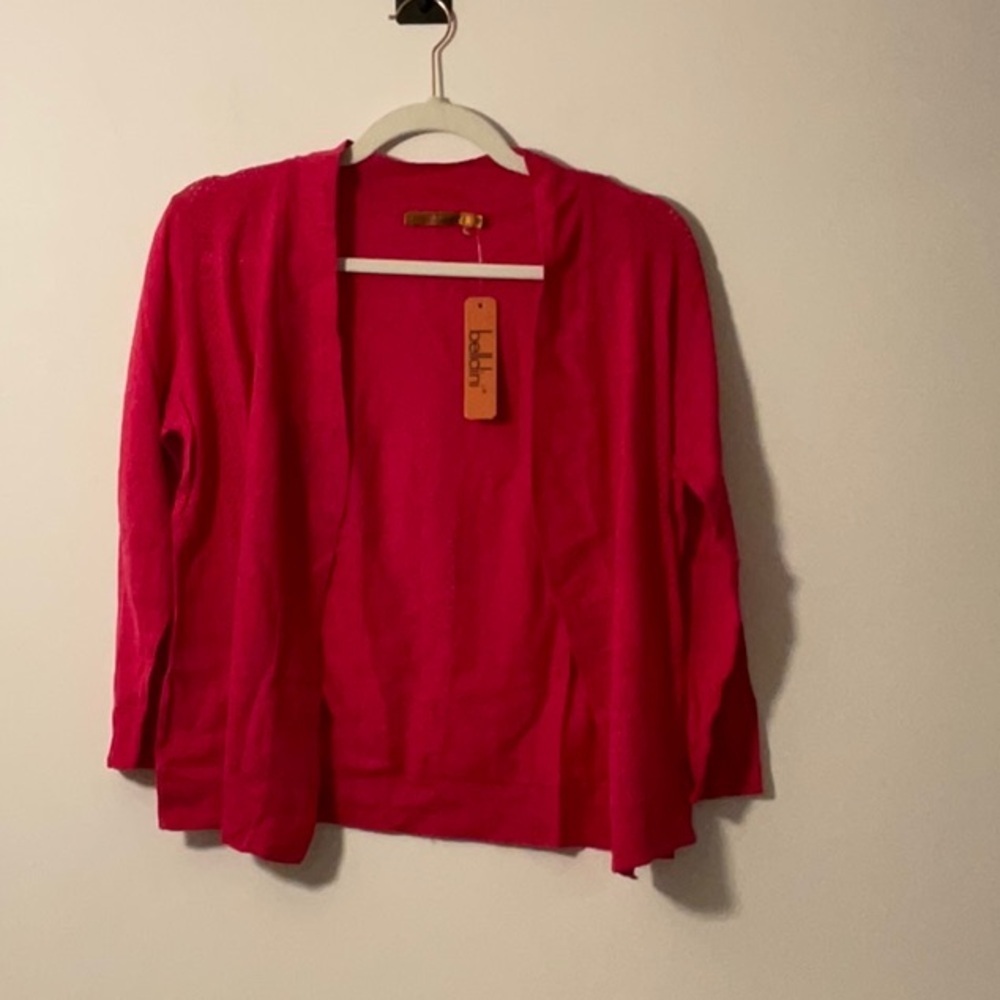 Belldini Pink Cardigan Sweater Elegant Cozy Style